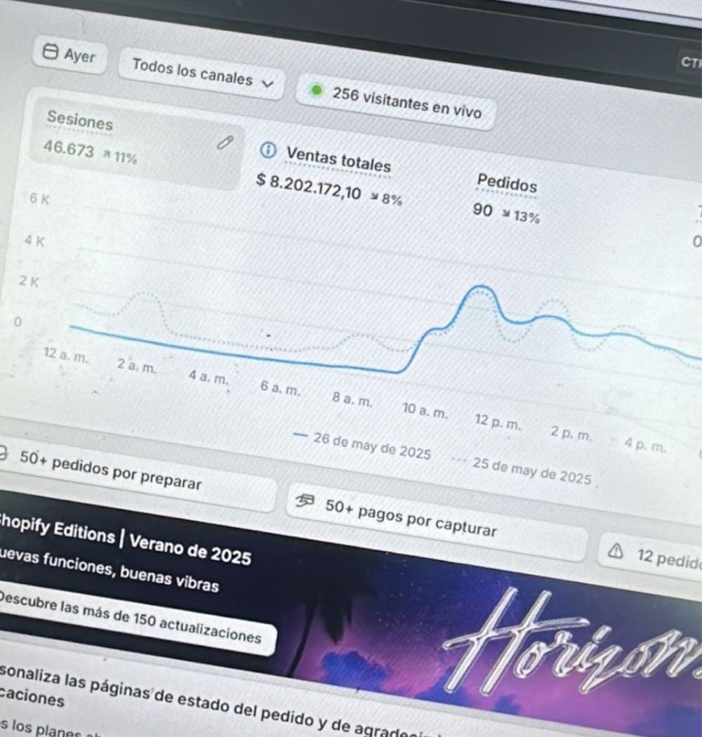 Captura: Facturados · 90 pedidos de Tienda online